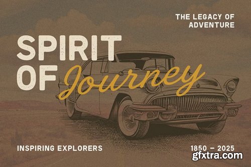 CreativeMarket - Rustic Voyage Font Duo