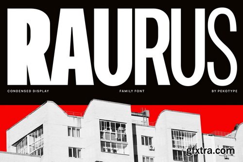 Raurus Condensed Display Family Font
