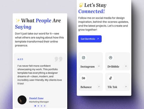 'Bentfolio - A Bento-Styled Portfolio'