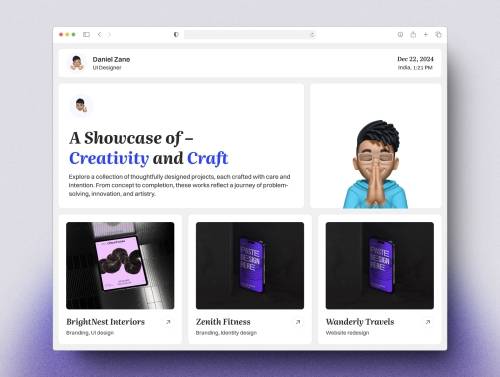 'Bentfolio - A Bento-Styled Portfolio'