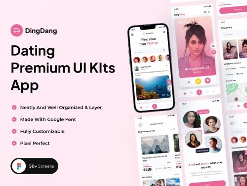 'DingDang - Dating Premium UI KIts App'