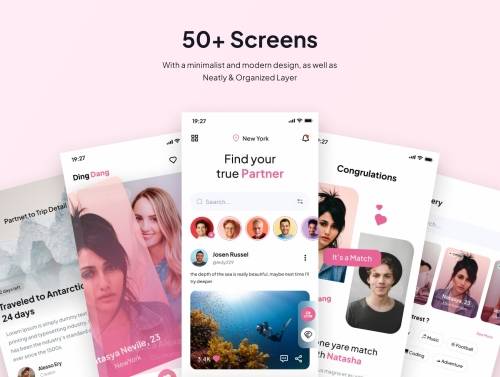 'DingDang - Dating Premium UI KIts App'