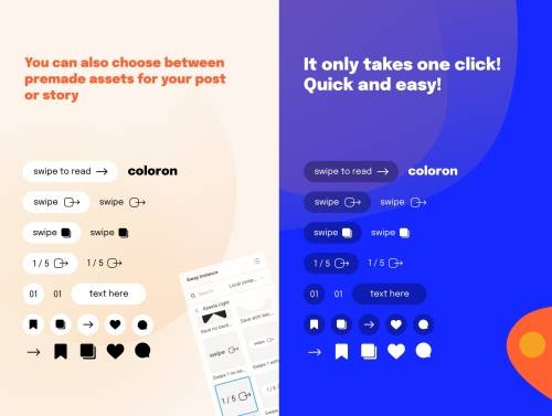 'Coloron - Instagram Posts & Stories Templates'