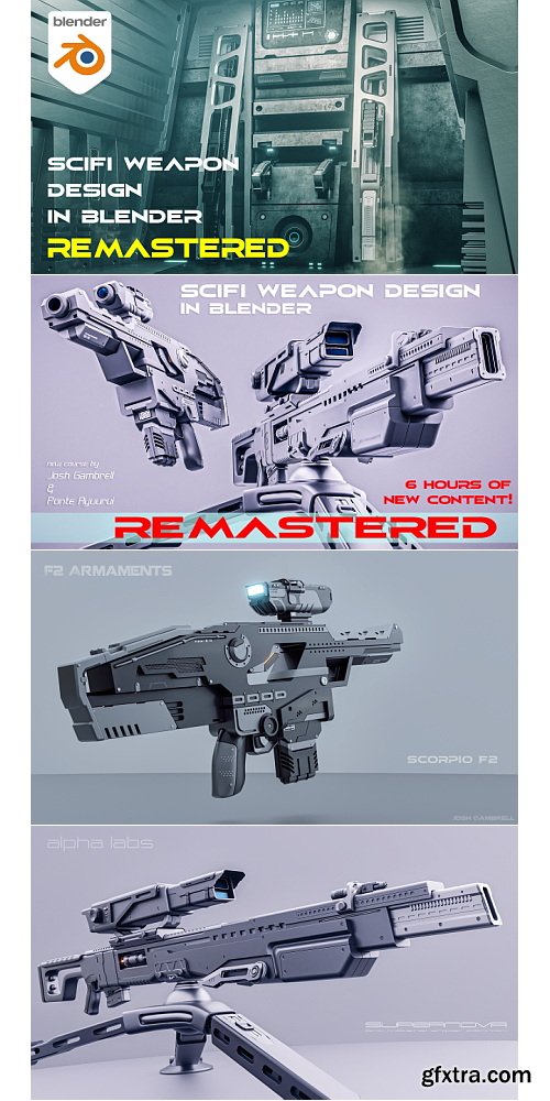 Blender Bros - SciFi Weapon Design in Blender