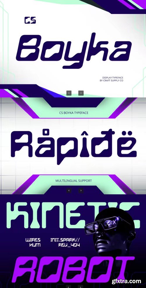 Creativemarket - CS Boyka – Techno Font