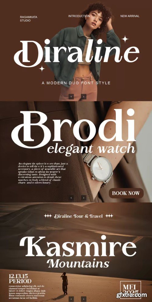 Diraline - Modern Serif Font