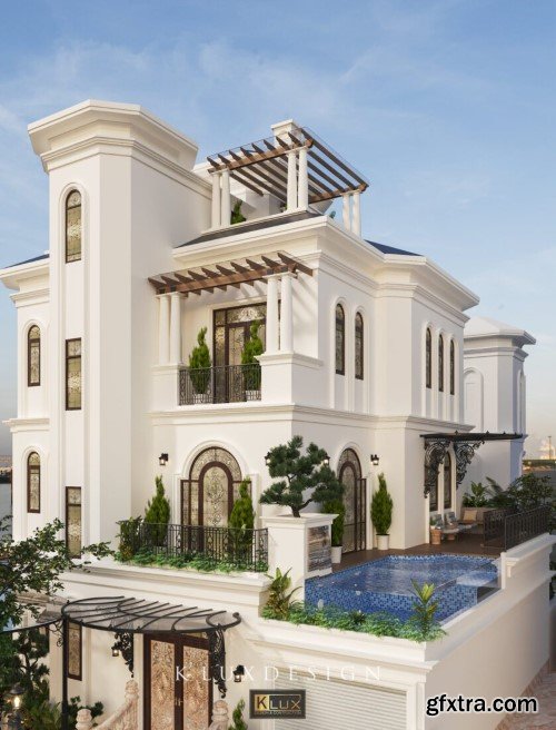 3D Exterior House Scene