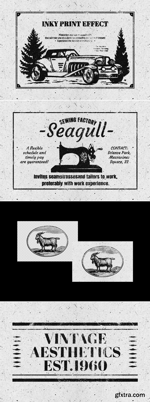 Pixelbuddha - Ink Print Text & Graphics Effect 4936