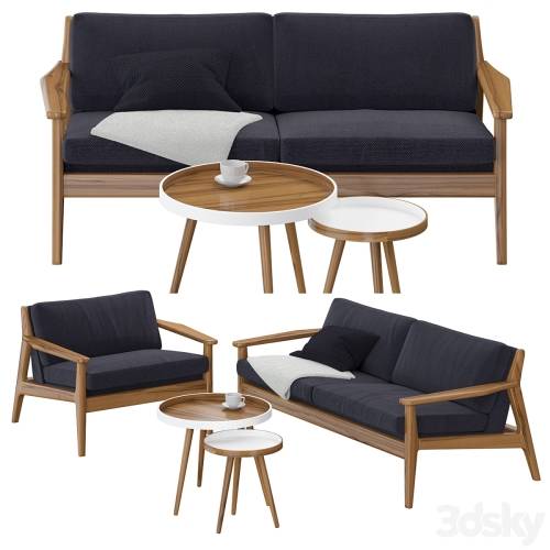 '3dsky Pro - Scandinavian sofa and chair'