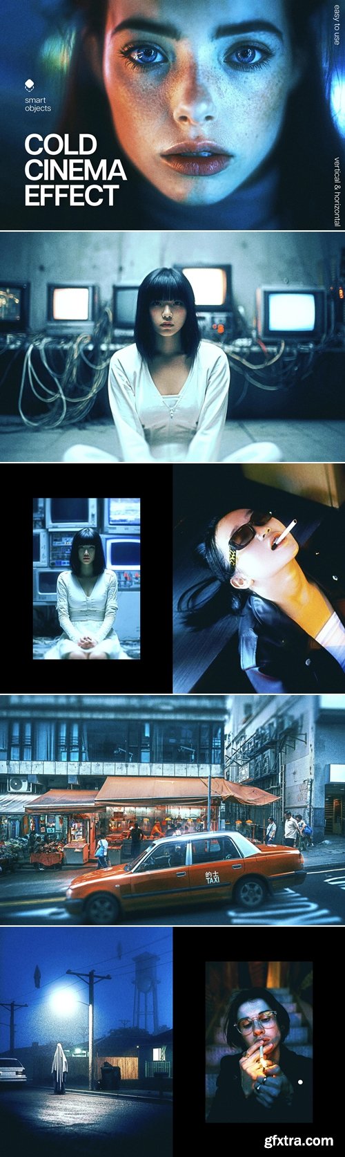 CreativeMarket - Cold Cinematic Photo Effect 291630373