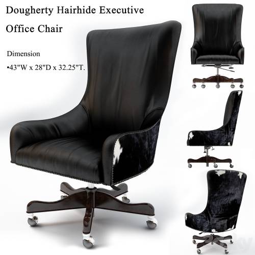 '3dsky Pro - Brindle, Dougherty Hairhide Executive Office Chair, Working chair'