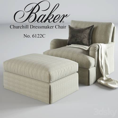 '3dsky Pro - Baker_ Churchill Dressmaker Chair No. 6122C'