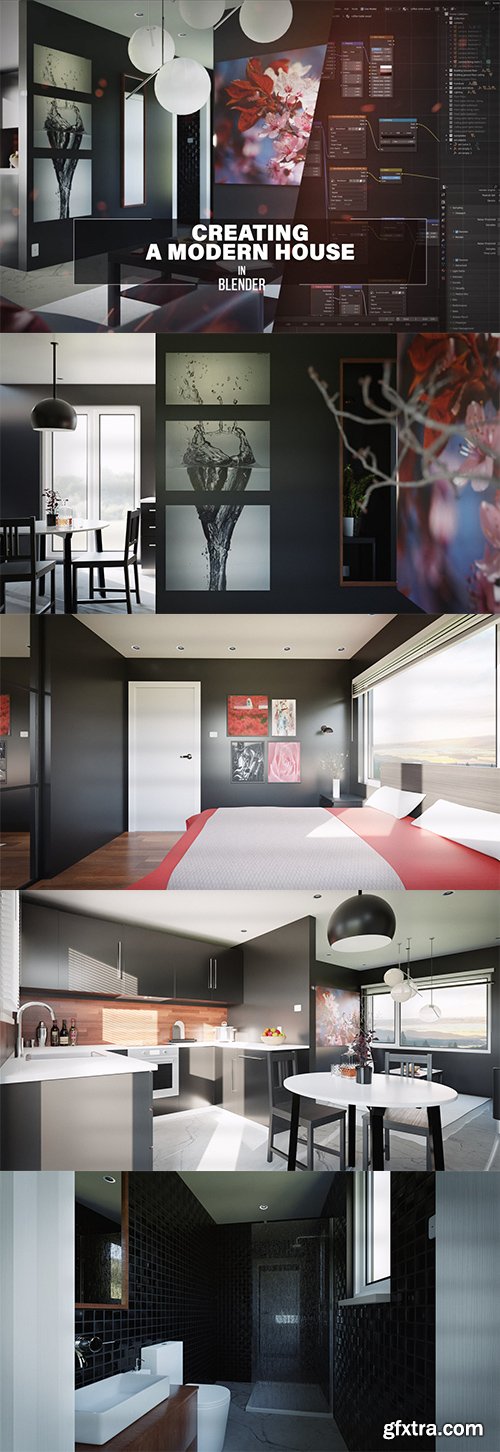 Eldamar Studio - Creating a Modern House In Blender Course