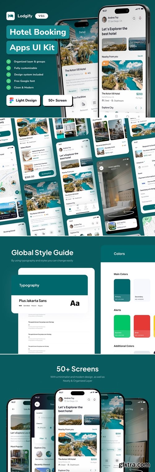 Lodgify - Hotel Booking Mobile App UI Kit