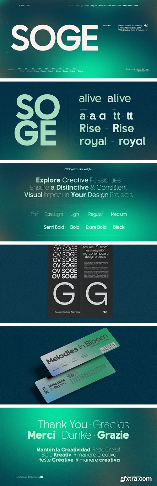 MyFonts - OV Soge Sans Serif Font Family 9xOTF MyFonts - OV Soge Sans Serif Font Family 9xOTF