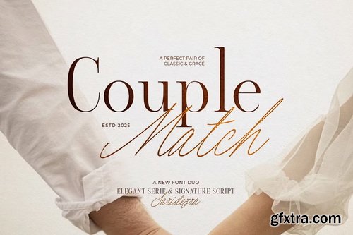 CreativeMarket - Couple Match Luxury Font Duo