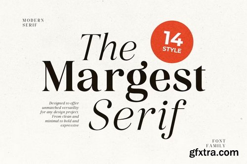 CreativeMarket - Margest Modern Serif 14 FONTS