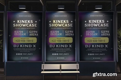 CreativeMarket - Kineks Neo-Grotesque Typeface 90 Fonts