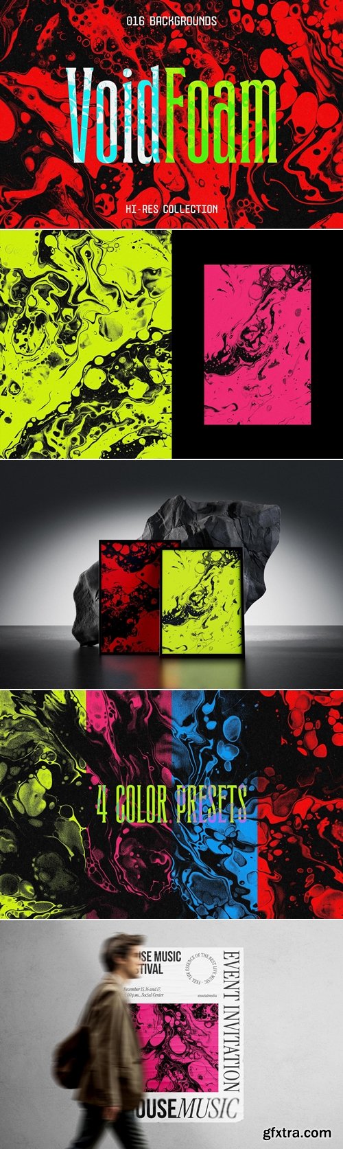 YellowImages - Void Foam Abstract Backgrounds Collection 149664