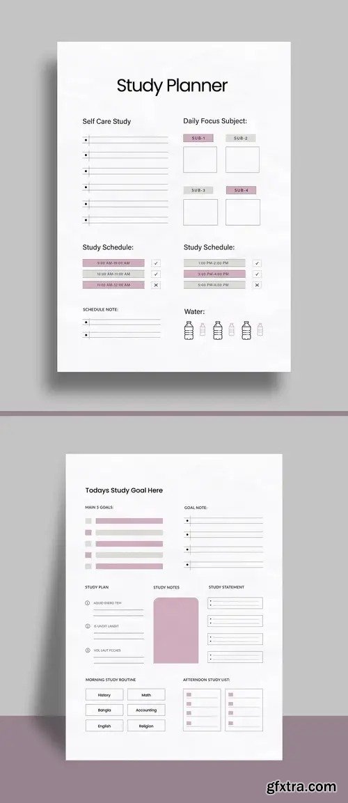 Study Planner Template Layout 1668221552