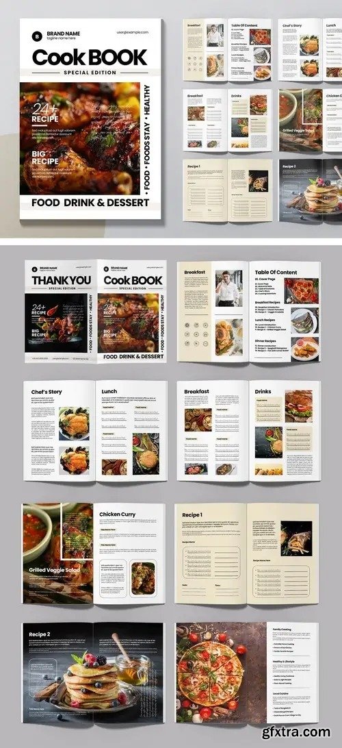 Cookbook Template Design Layout 1668219598