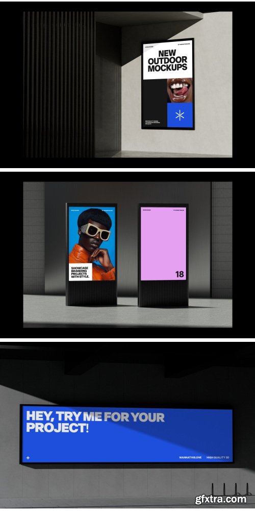 Wannathis - Outdoor billboard mockups vol.2