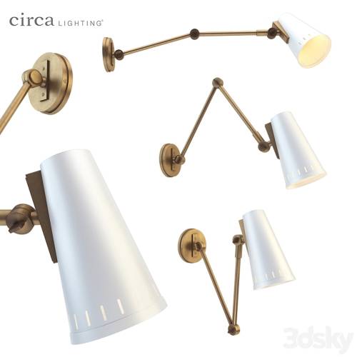 '3dsky Pro - Antonio Adjustable Two Arm Wall Lamp'