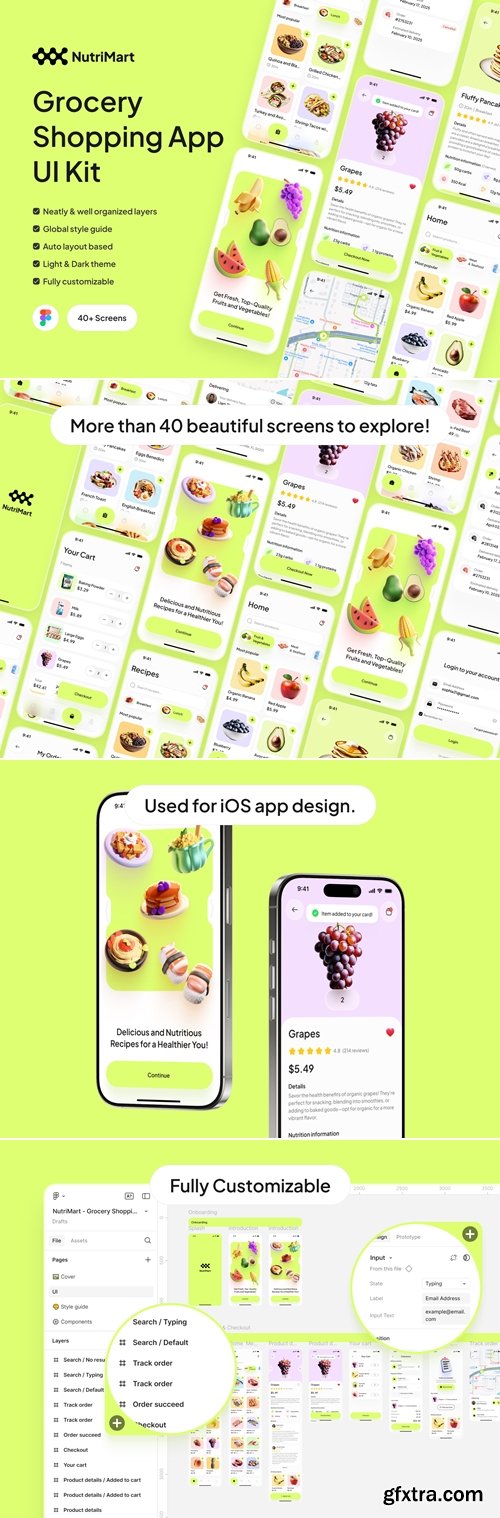 NutriMart - Grocery Shopping App UI Kit