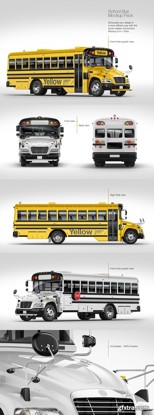 YellowImages - School Bus Mockup Pack 16950