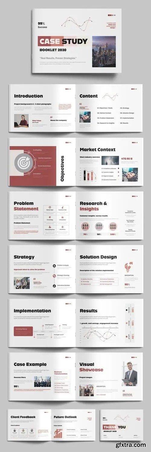 Professional Case Study Booklet Design Template 1668007700