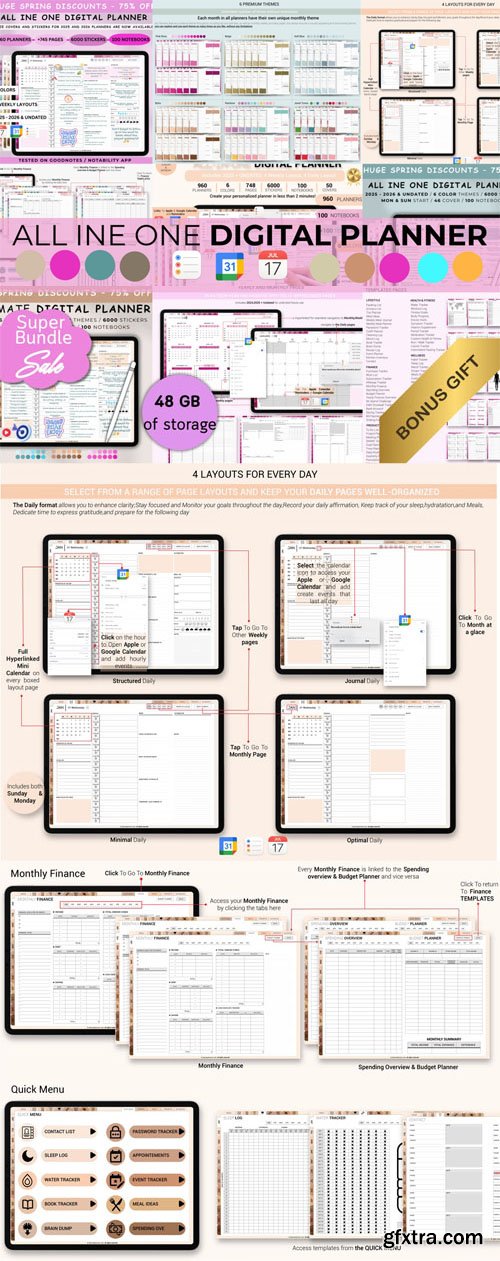 The Complete 2025 Girl's Digital Planner