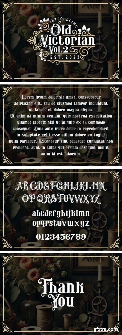Old Victorian Vol.2 - Charming Victorian-style Font