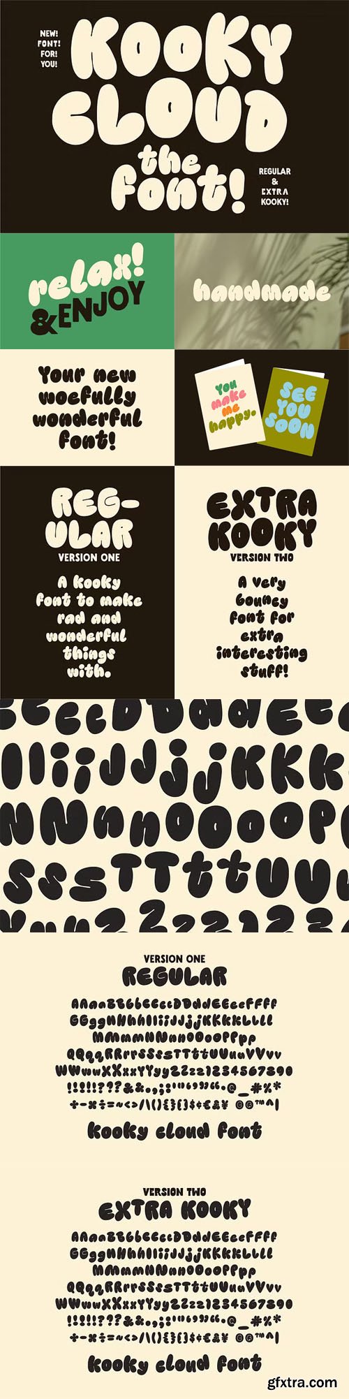 Kooky Cloud - Unique Bold Bubble Font