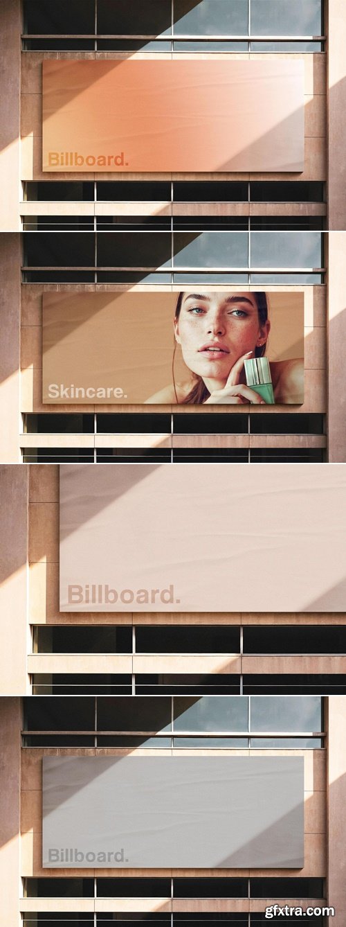 CreativeMarket - Glued Building Billboard Mockup 291808161