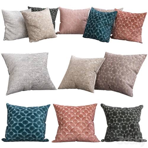 '3dsky Pro - Loloi Solid Geometric Throw Pillow'