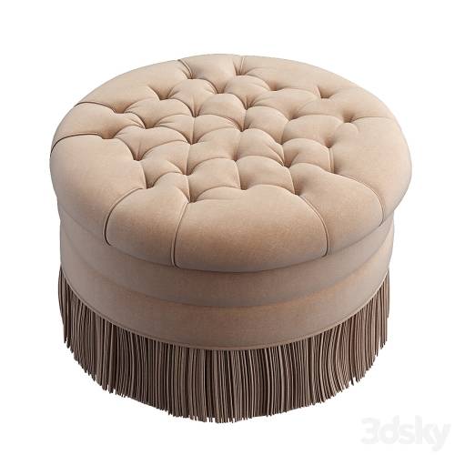 '3dsky Pro - Round tufted ottoman'