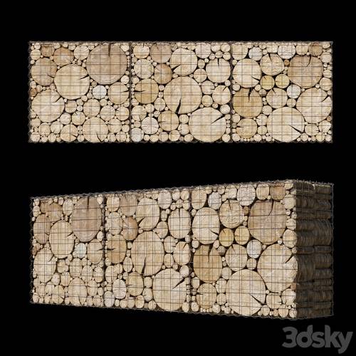 '3dsky Pro - Wooden gabion 6'
