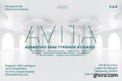 CreativeMarket - Avita Geometric Sans Typeface