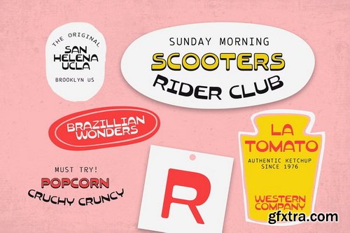 CreativeMarket - Noods Soup Retro Vintage Typeface