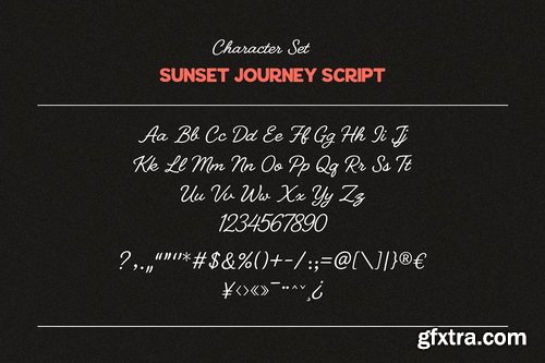 CreativeMarket - Sunset Journey Sans & Script Duo