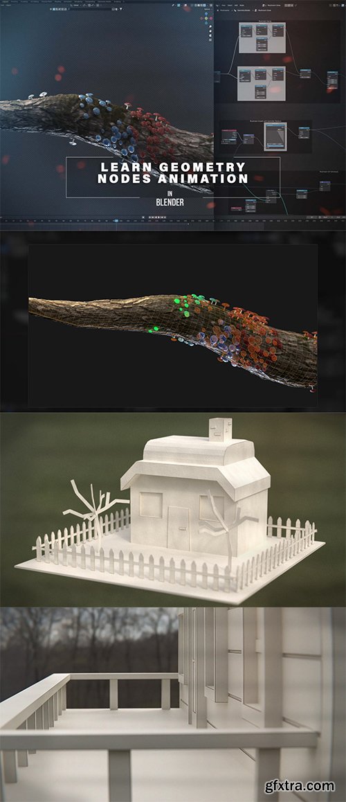 Eldamar Studio - Learn Geometry Nodes Animation in Blender