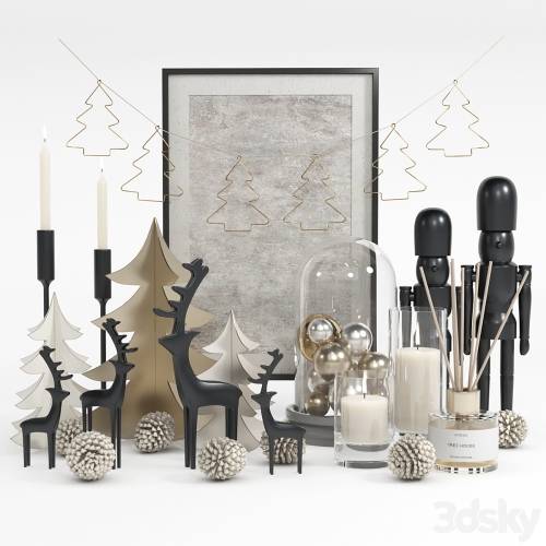'3dsky Pro - Decorative set 04 - Christmas Decoration'