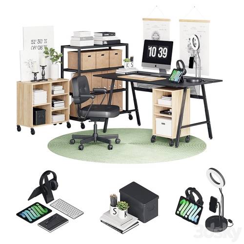 '3dsky Pro - Utespelare Industrial Desk'