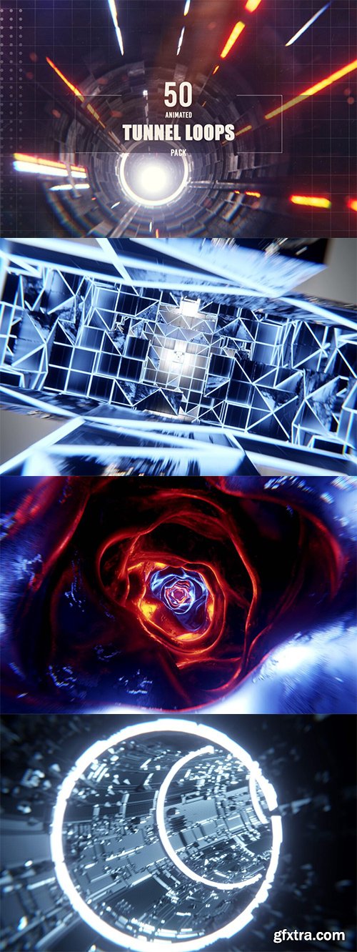 Eldamar Studio - 50 Animated Tunnel Loops Pack