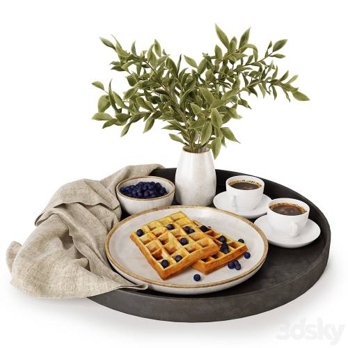 '3dsky Pro - Breakfast on a tray w004'