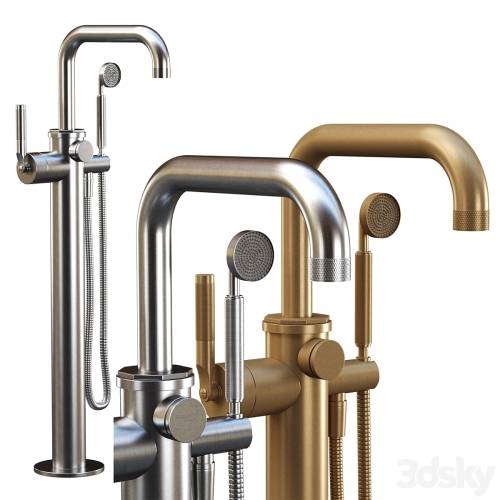 '3dsky Pro - Floor Mounted Single Lever Bath by Samuel Heath / Shower mixer'