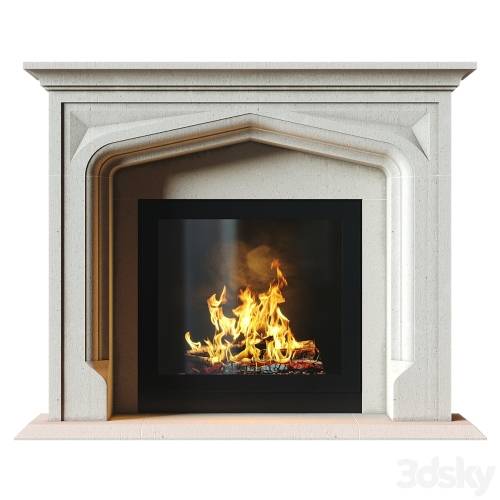 '3dsky Pro - Stone Fireplace 1'