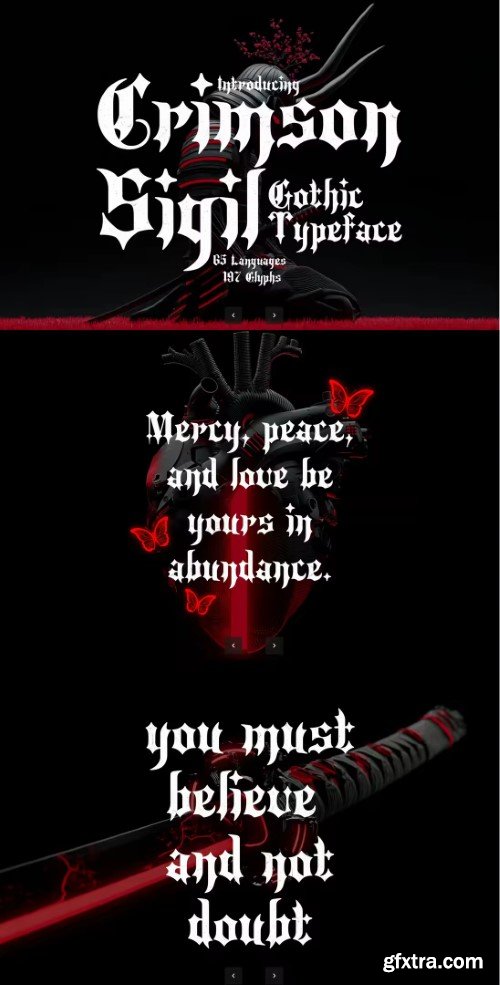 Creativemarket - Crimson Sigil - Gothic Blackletter Typeface