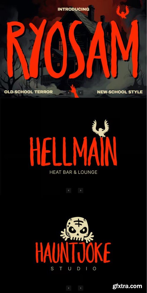 Ryosam - Handwritten Horror Font