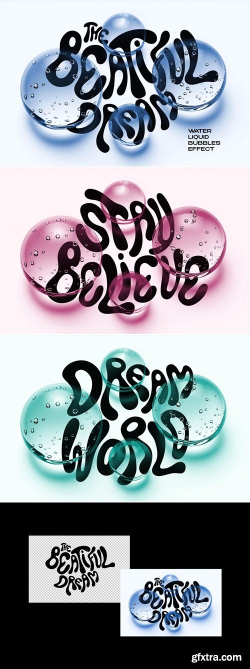 Pixelbuddha - Water Liquid Bubbles Effect 5608